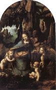 LEONARDO da Vinci Virgin of the Rocks France oil painting artist
